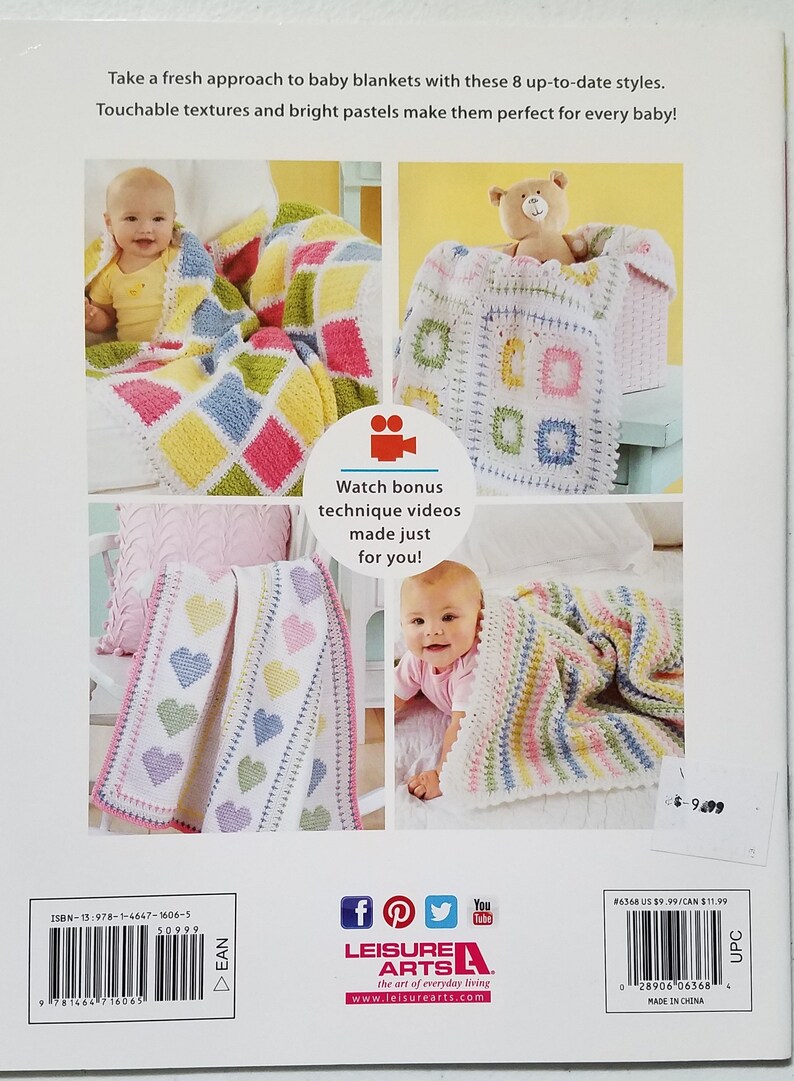 Blankets for Every Baby Crochet Instruction Book Etsy