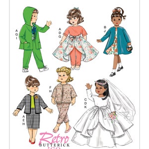 Butterick Sewing Pattern B6606 Clothes For 18" Doll