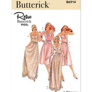 Butterick Sewing Pattern B6914 Misses&#39; Vintage Dress and Jacket