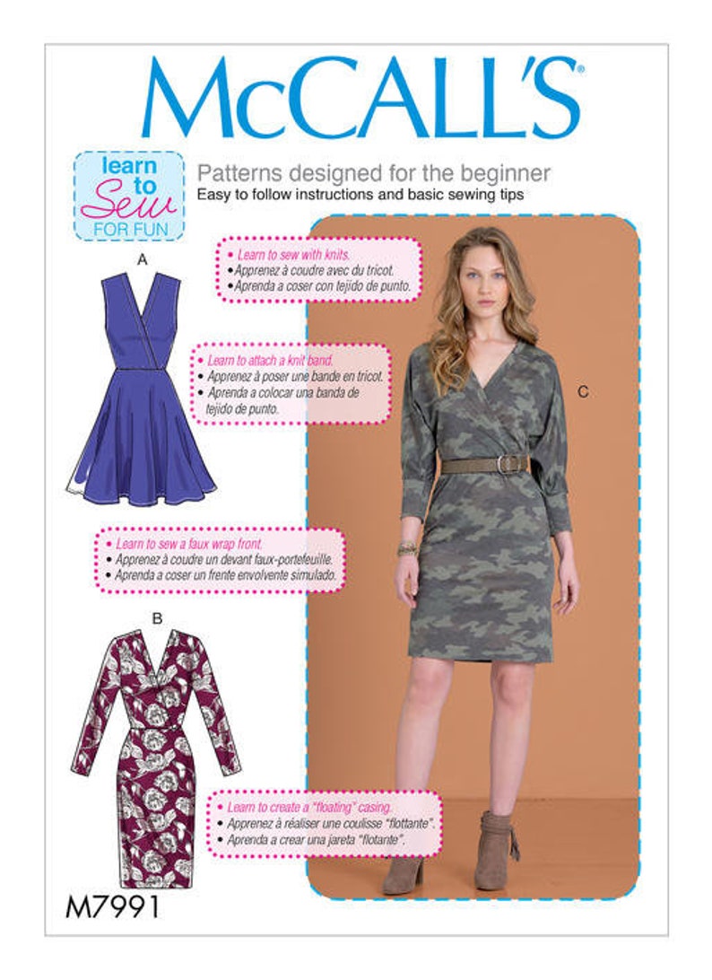 OUT of PRINT Mccall's Sewing Pattern M7991 Misses' Etsy