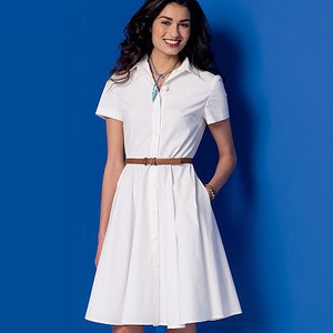 McCall&#39;s Sewing Pattern M7351 Misses&#39; Shirtdresses with Pockets and Belt
