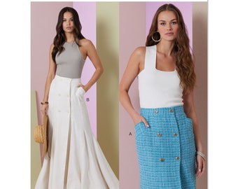 Vogue Sewing Pattern V2013 Misses' Skirt in Two Lengths