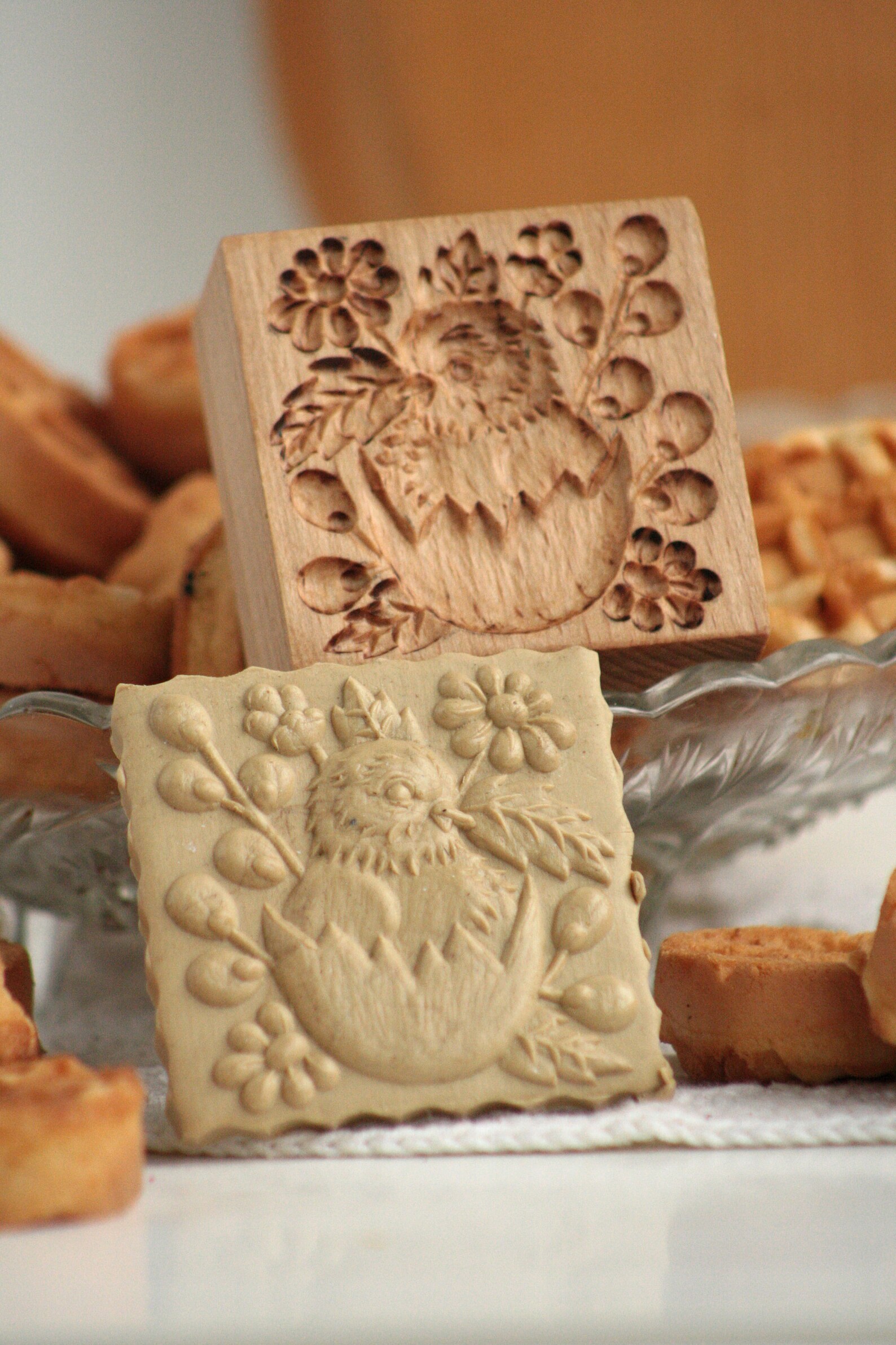Bake Cookie Mold With Chick Embossed Stamp Baking Supply Etsy