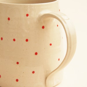 Large modern named handthrown mug with large handle, personalised gift for him or her, beer mug or tea/coffee mug image 4