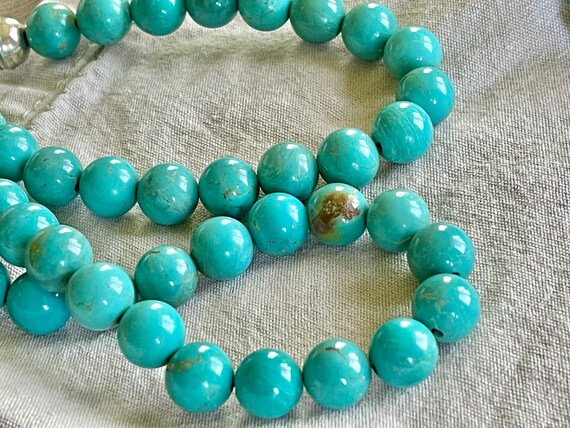 RARE 400 TCW USA turquoise large bead natural sol… - image 8