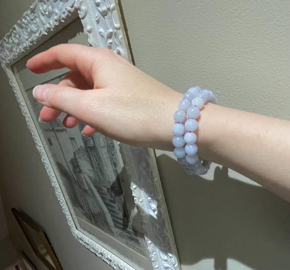 Lavender Jadeite double bracelet lavender Jadeite two beacelets