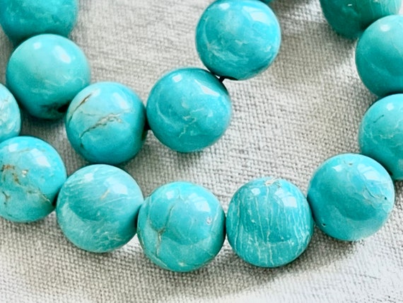 RARE 400 TCW USA turquoise large bead natural sol… - image 7