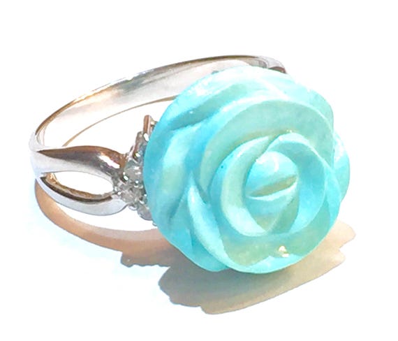 Solid PLATINUM Natural Sleeping Beauty Turquoise … - image 1
