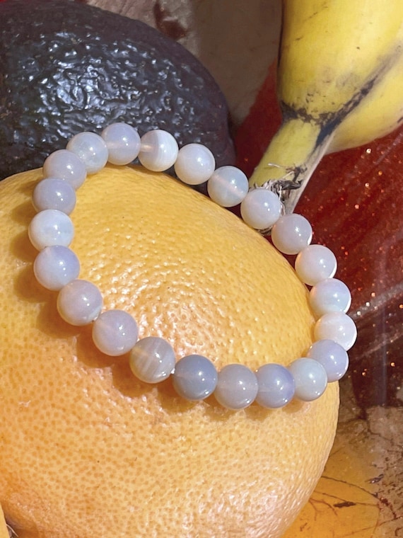 Natural Australian semiblack opal beads braclet