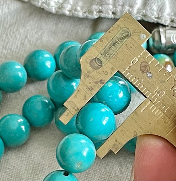 RARE 400 TCW USA turquoise large bead natural sol… - image 3