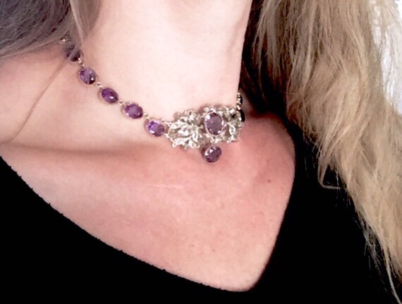 14k Georgian Rivière Riviere solid 14k Gold rose … - image 4