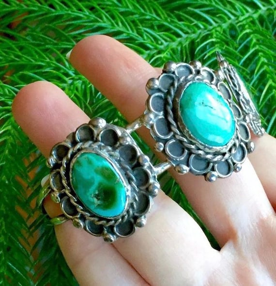 Rare High Grade Vintage Native American Navajo Royston Turquoise Sterling Silver Bracelet Old Rare High Grade Vintage Native American Navajo Royston Turquoise Sterling Silver Bracelet Old