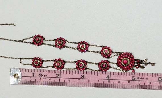 Georgian to Victorian fiery RUBY PASTE sterling s… - image 5