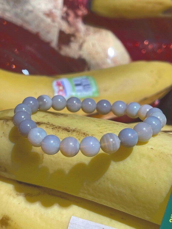 Natural Australian semiblack opal beads braclet View 4