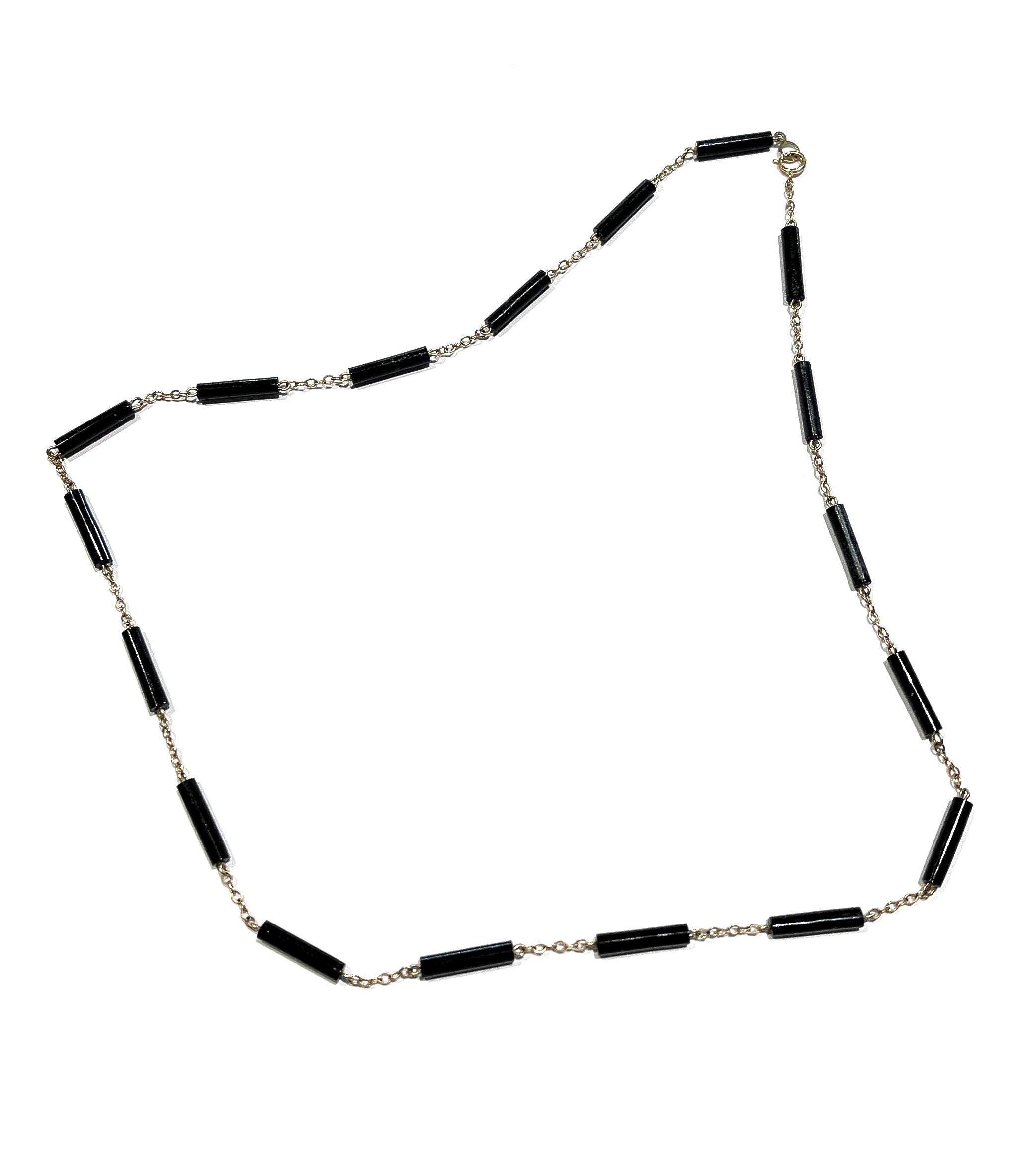 Hawaiian ブラックコーラル ネックレス 黒珊瑚　14K 14金 14Kゴールドハワイアンブラックコーラルネックレス：ユニセックス