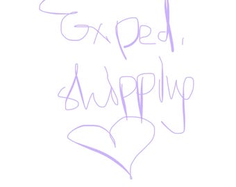 Listing for expedited shipping