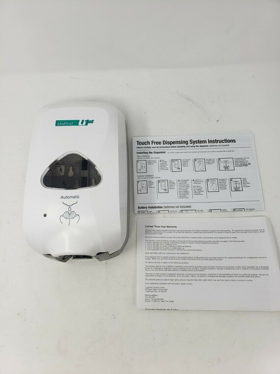 UniFirst Hand Sanitizer Dispenser 272012 White Automatic Etsy
