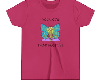 Butterfly Yoga-Youth Short Sleeve Tee-Cartoon Yoga