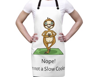 Sloth-Slow Cooker Apron (AOP)