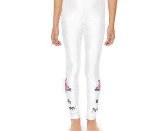Piggy Watch My Moves- Youth Full-Length Leggings (AOP)
