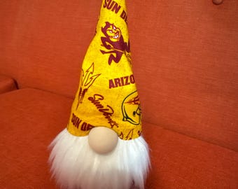 ARIZONA Sun DEVILS Gnome, college football Mascot, gift ideas, College Decor, rally gnome