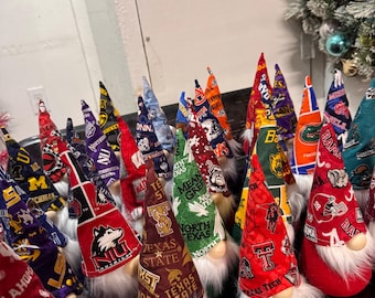 COLLEGE GNOMES, University  gnomes, college teams rally Gnomes, graduation gift ideas