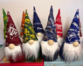 COLLEGE GNOMES, Christmas gift ideas, college team rally Gnomes,