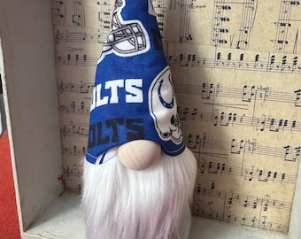 Indianapolis Colts Gnome, Colts voetbalmascotte, cadeau-ideeën, NFL-decor, rallykabouter