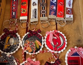 NHL-teamsleutelhanger, sleutelhanger hockeyteam, cadeau voor coaches