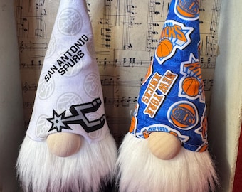 NBA Basketball Team Gnomes, Tiered Tray Decor, Sports Fan Gift