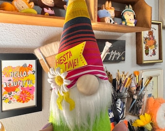 Fiesta Gnome Decoration, 2026 Season, Texas Celebration Home Decor