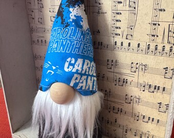 Carolina Panthers Gnome, Panthers voetbalmascotte, cadeau-ideeën, NFL-decor, rallykabouter