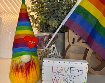 Rainbow Pride Gnome, LGBTQ Acceptance Gift