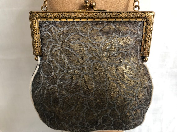 Vintage 1930's Gold Lame' Evening Purse~ Fancy Me… - image 3