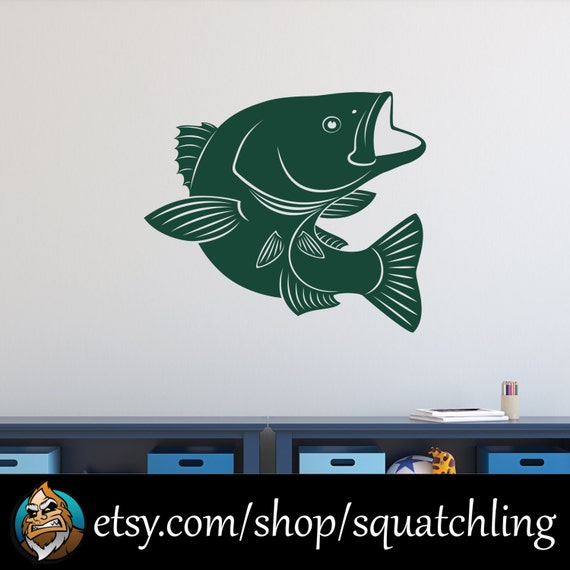 Bass Fish Wall Decal Fishing Hunting