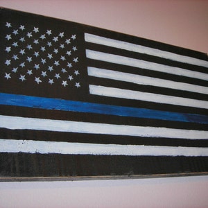 Thin blue line plaque.