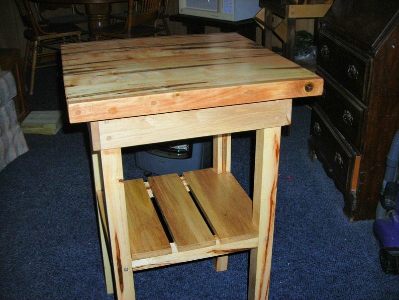 White Oak Butcher Block Kitchen Island/cart. 2 Butcher Etsy
