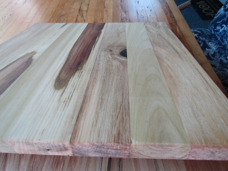 Poplar Solid Wood Butcher Block Cutting Board. 14 X Etsy