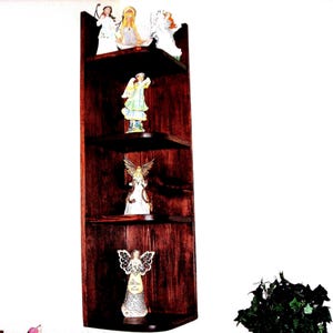 4 Shelf corner display curio for your precious collection.
