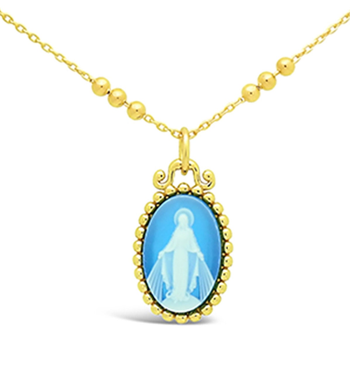 Hermosa Virgen María Inmaculada con la Medalla Milagrosa - rompecabezas en  línea