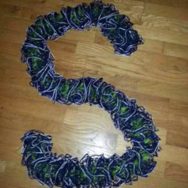 Seattle Seahawks Bling Ruffle Scarves.  Made to Order.