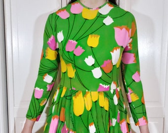 Mod Green Tulip Dress