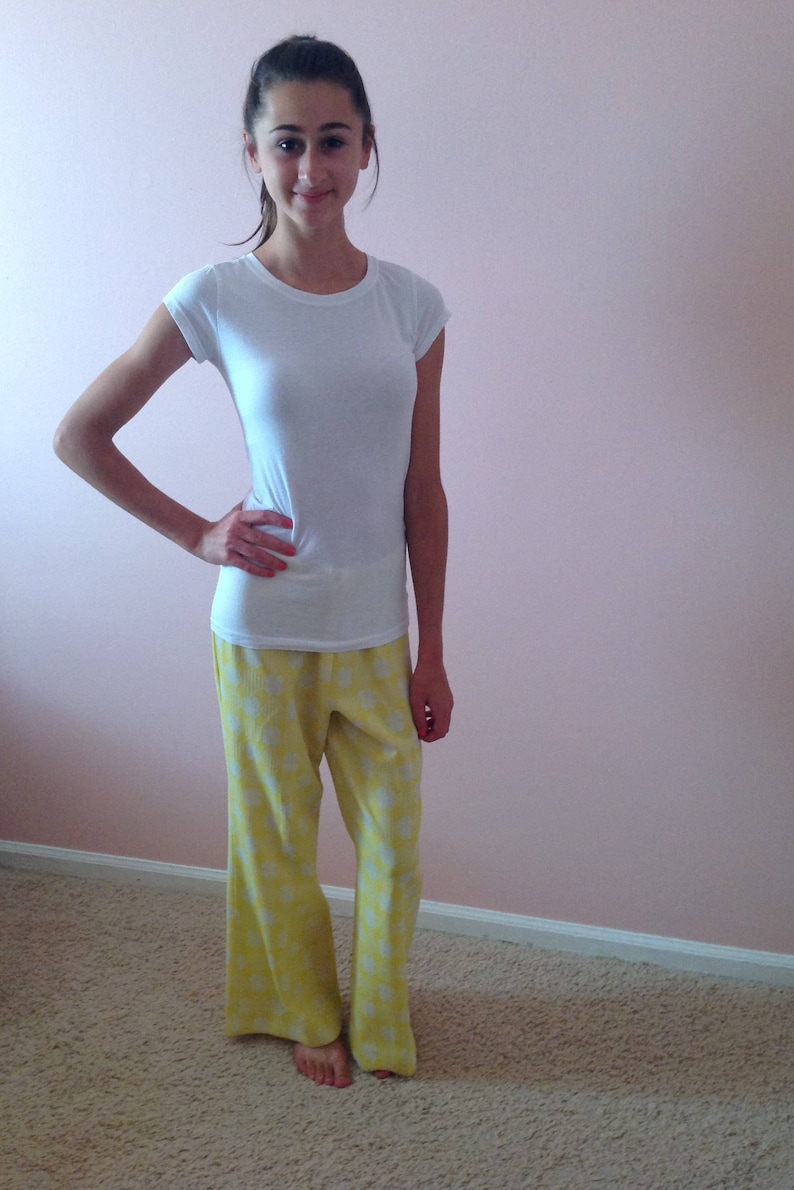 Build Me Up Buttercup Yellow Polyester Bell Bottoms with Floral Print