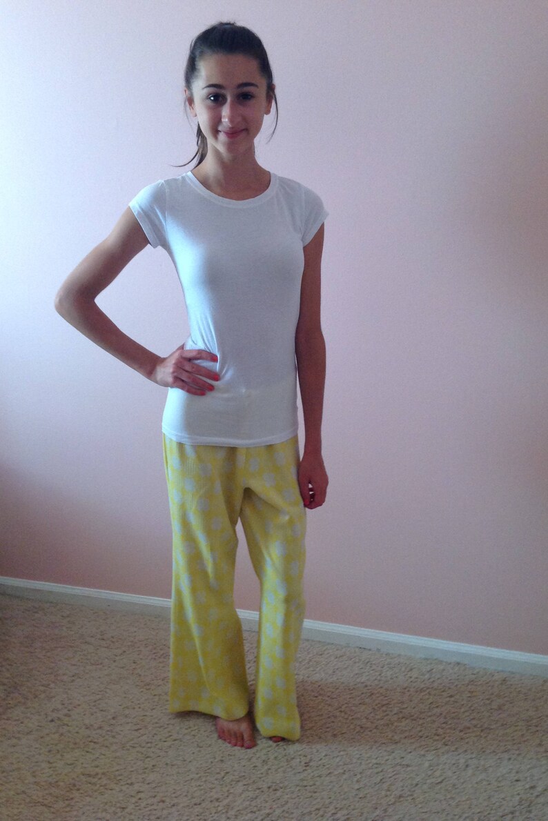 Build Me Up Buttercup Yellow Polyester Bell Bottoms with Floral Print