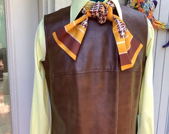 1970s Vinyl Shift Sz 12-14 Dress, Bonded Cotton Lined Pinafore Style