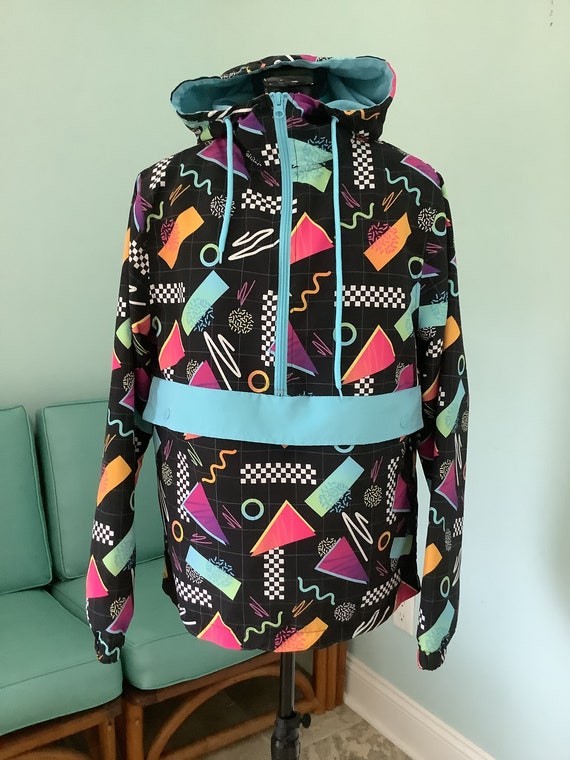 Vintage Windbreaker, Sz M -L , 80’s ~ 90’s New Wav