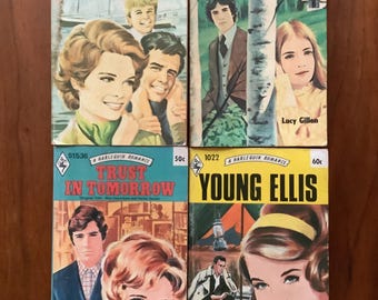 60’s 70’s Vintage Harlequin Romance Novels,Romance Paperbacks Books