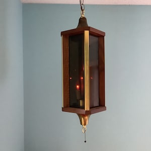 Vintage 60er Hängelampe,Decke Ecklampe,flackernde Kerzenlicht Lampe