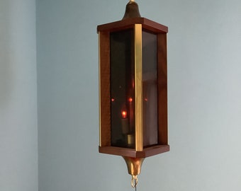 Vintage 60’s Hanging Lamp,Ceiling Corner Lamp,Flickering Candle Light Lamp,Vintage Corner Lights