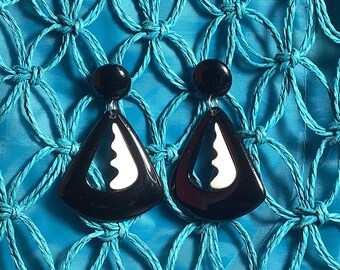 80’s New Wave Pierced Dangled Earrings, Punk !